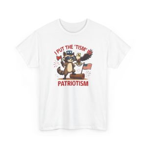 I put the Tism in Patriotism White Essential T-Shirt