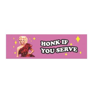 Honk If You Serve Bumper Sticker