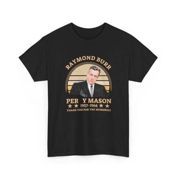 Raymond Burr Perry Mason 1957-1966 Thank You For The Memories T Shirt