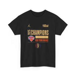 New York Knicks 2025 Emirates NBA Cup Champions T Shirt