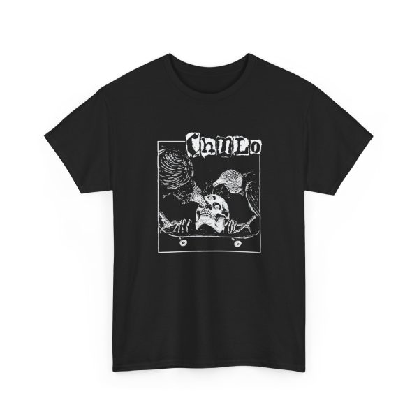 Chaudo Skull Raven Skateboard T Shirt