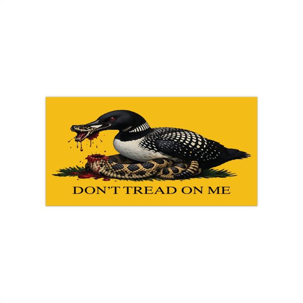 Don’t Tread On Me Bumper Stickers – Minnesota Loon Gadsden Loon Snake Vinyl Decals