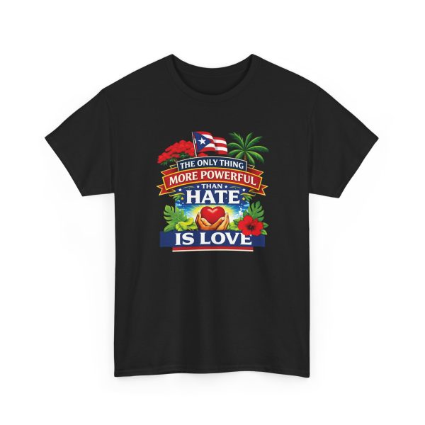 The Only Thing More Powerful Than Hate Is Love Shirt | Bad Bunny Halftime Message Tee