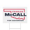 Charles McCall For Oklahoma Governor 2026 Yard Sign