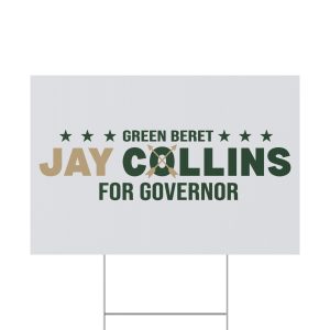 Jay Collins For Governor Yard Sign