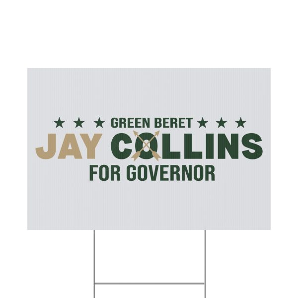 Jay Collins For Governor Yard Sign