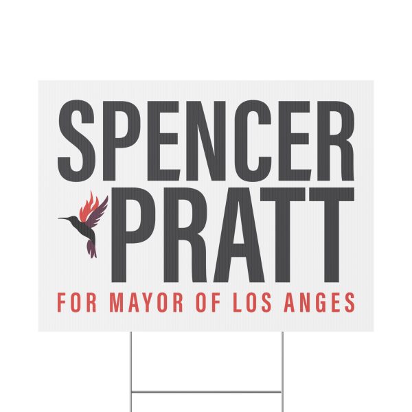 Spencer Pratt For Mayor Of Los Angeles Yard Sign