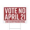 Vote No April 21 Yard Sign