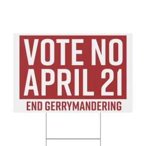 Vote No April 21 Yard Sign