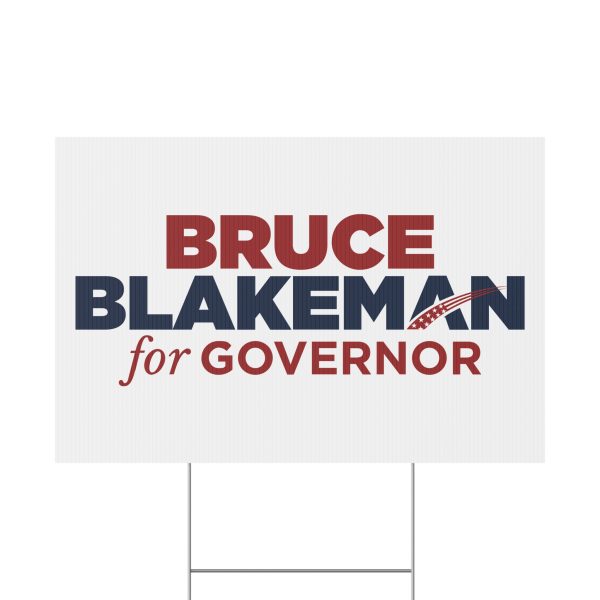 Bruce Blakeman For New York Governor 2026 Yard Sign