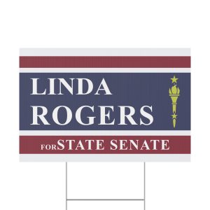 Linda Rogers For State Senate Yard Sign