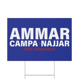 Ammar Campa-Najjar for Congress Yard Sign