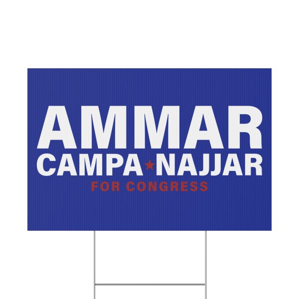 Ammar Campa-Najjar for Congress Yard Sign