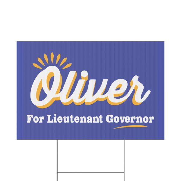 Oliver Ma for Lieutenant Governor 2026 Yard Sign