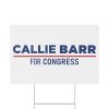 Callie Barr For Congress Yard Sign