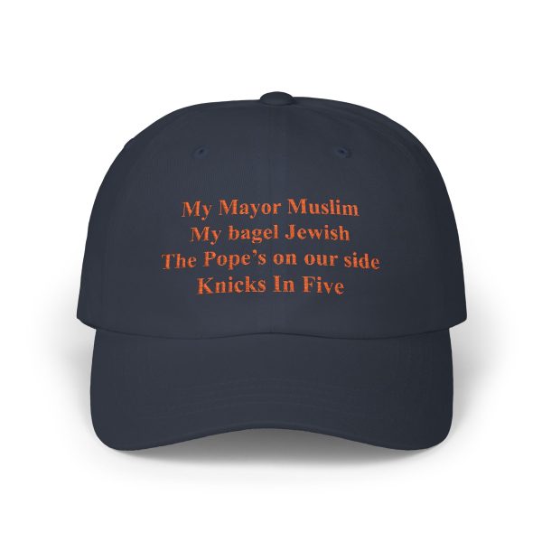 My Mayor Muslim My Bagel Jewish The Pope's On Our Side NY Team In Five Hat